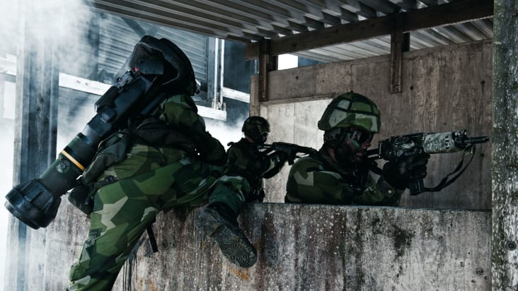 Swedish soldier with NLAW