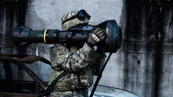 Soldier with NLAW