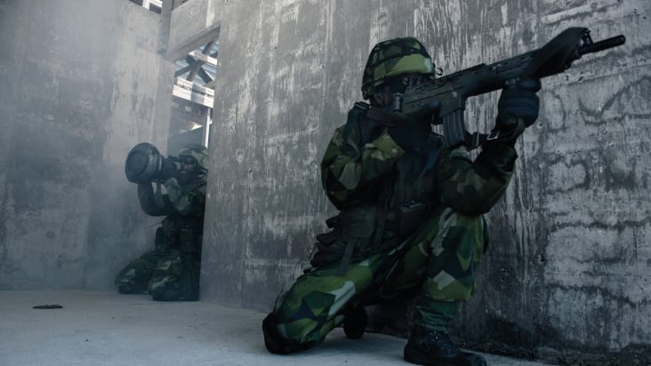 Swedish soldier with NLAW