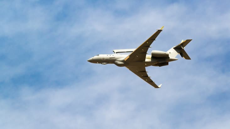 GlobalEye flight at Dubai Air Show 2025