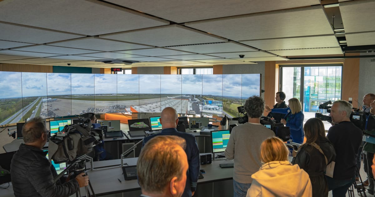 The new digital air traffic test centre in Belgium incorporates Saab technology