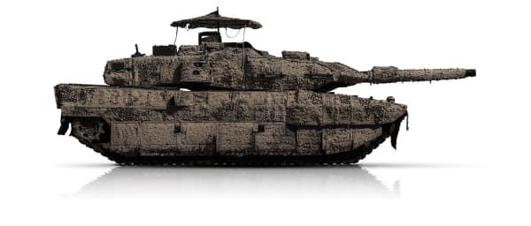 Leopard 2 with Barracuda Mobile Camouflage System