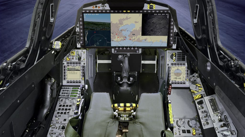 Saab Presents Gripen E Simulator With Wide Area Display