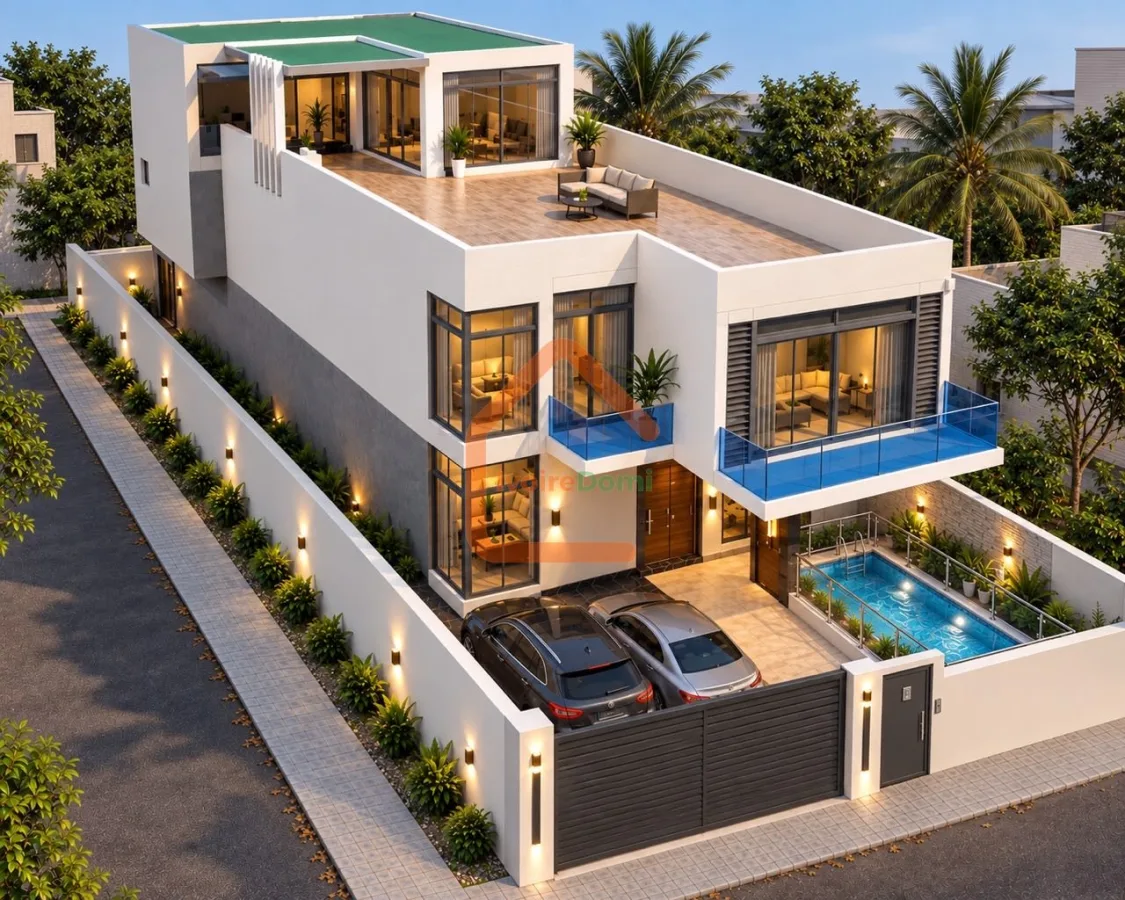 Villa duplex de 7 pièces avec piscine