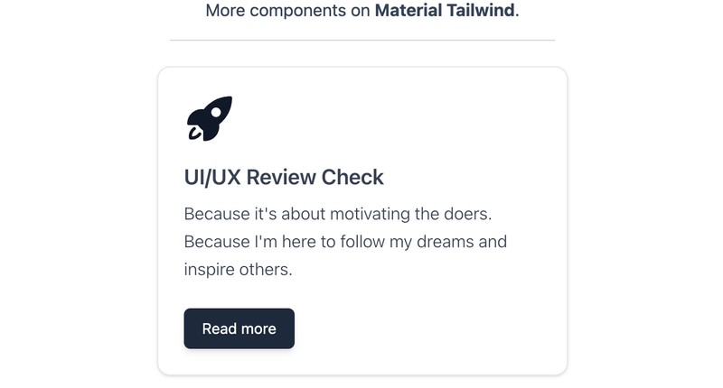 Tailwind CSS Material Design Cards • bardui