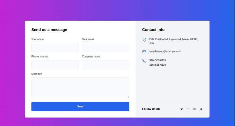 Form Layout - 1 Components | Tailwind CSS • bardui