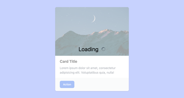 loading overlay card • bardui