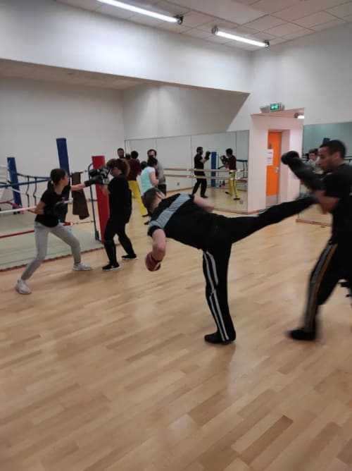 Savate Boxe Française en images 1 — entraînement au Boxing Défense Villebon