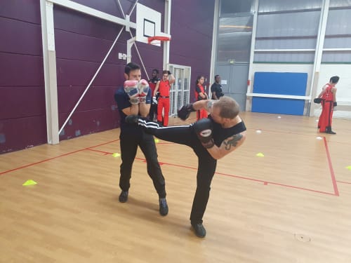 Savate Boxe Française en images 3 — entraînement au Boxing Défense Villebon