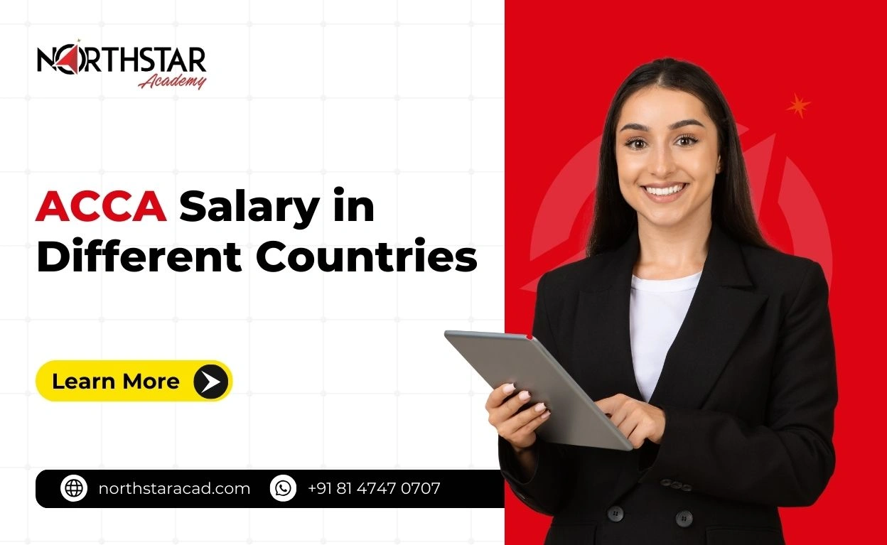 ACCA salary comparison by country chart, ACCA professional salary trends India, international ACCA salary infographic