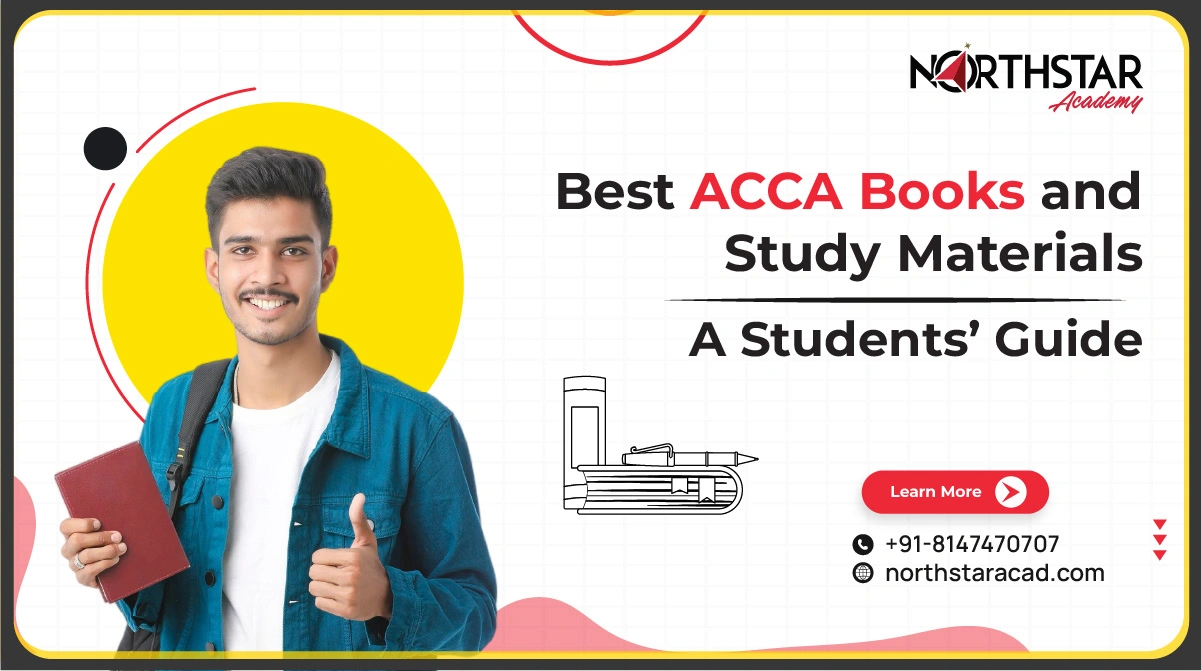 ACCA study material and books stack, recommended ACCA books list, student using ACCA preparation guide