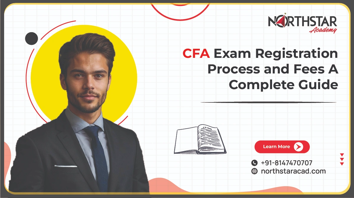 CFA exam registration steps infographic, CFA registration fee breakdown chart, student filling CFA registration form online