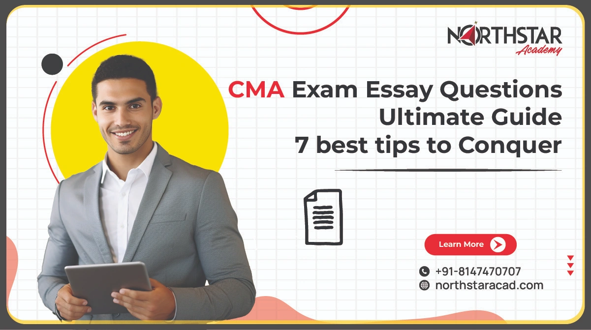 CMA USA essay question example, student preparing for CMA essay section, tips to write CMA exam essays