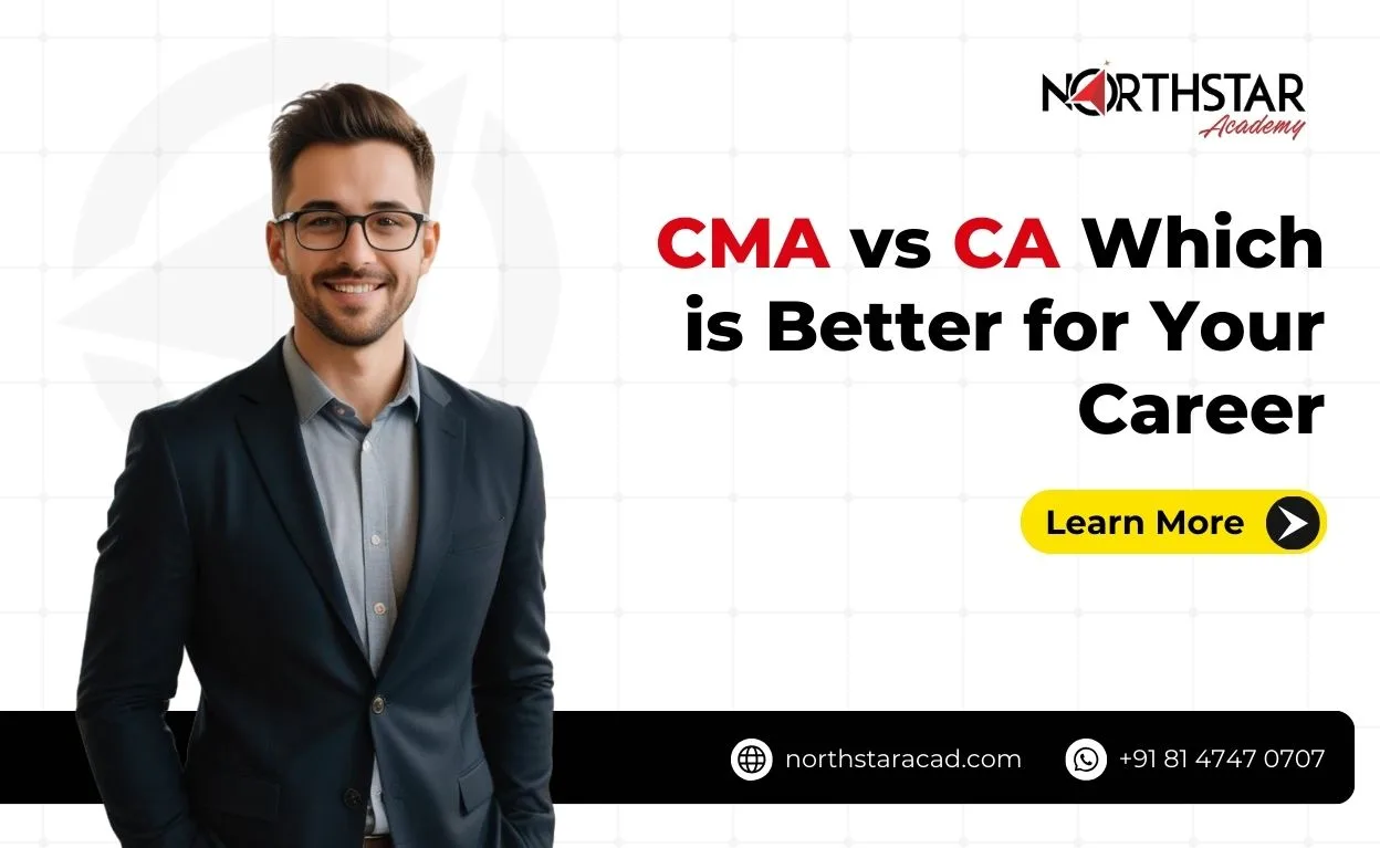 CMA vs CA comparison chart, career path differences between CMA and CA, salary comparison of CA and CMA in India