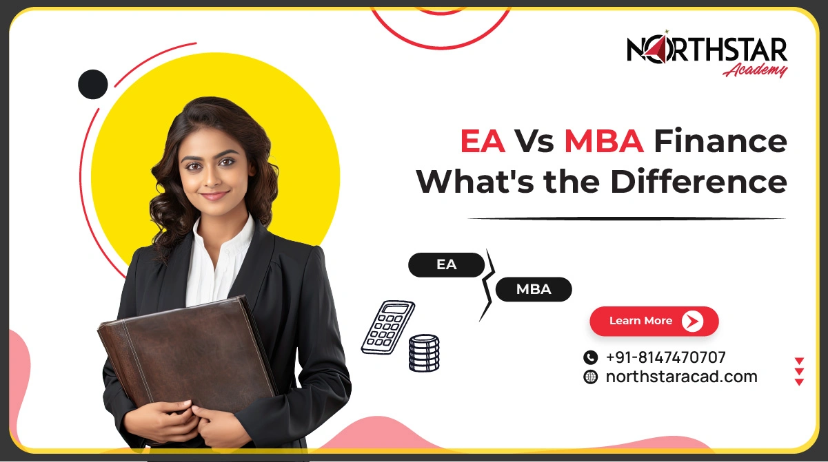 EA vs MBA Finance career comparison, student choosing between EA and MBA Finance, EA and MBA salary comparison chart