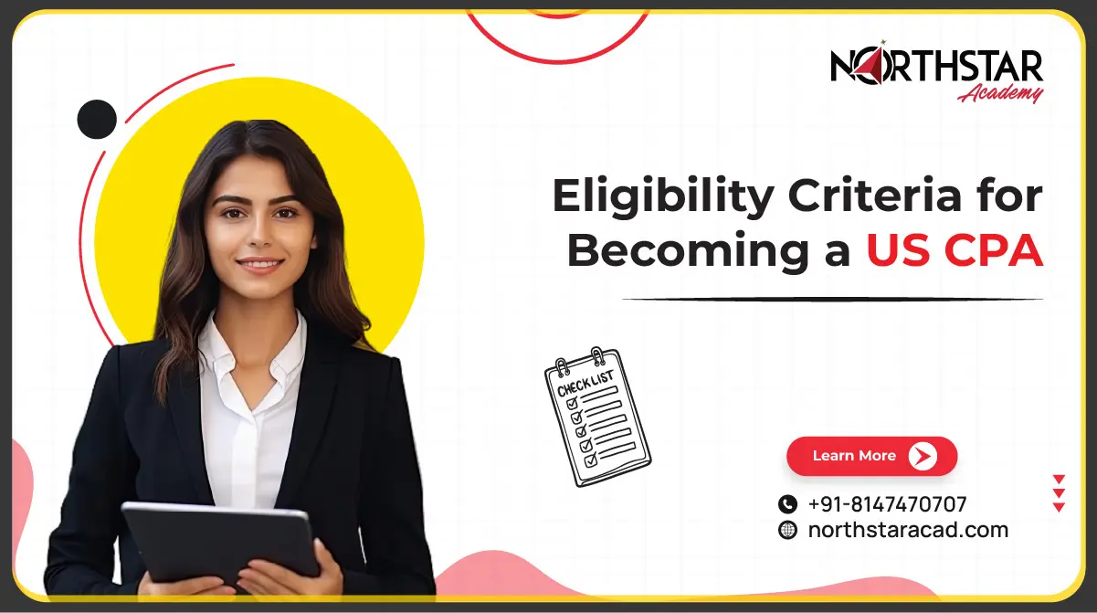 eligibility criteria checklist for US CPA, Indian student reviewing CPA requirements, CPA qualification process illustration