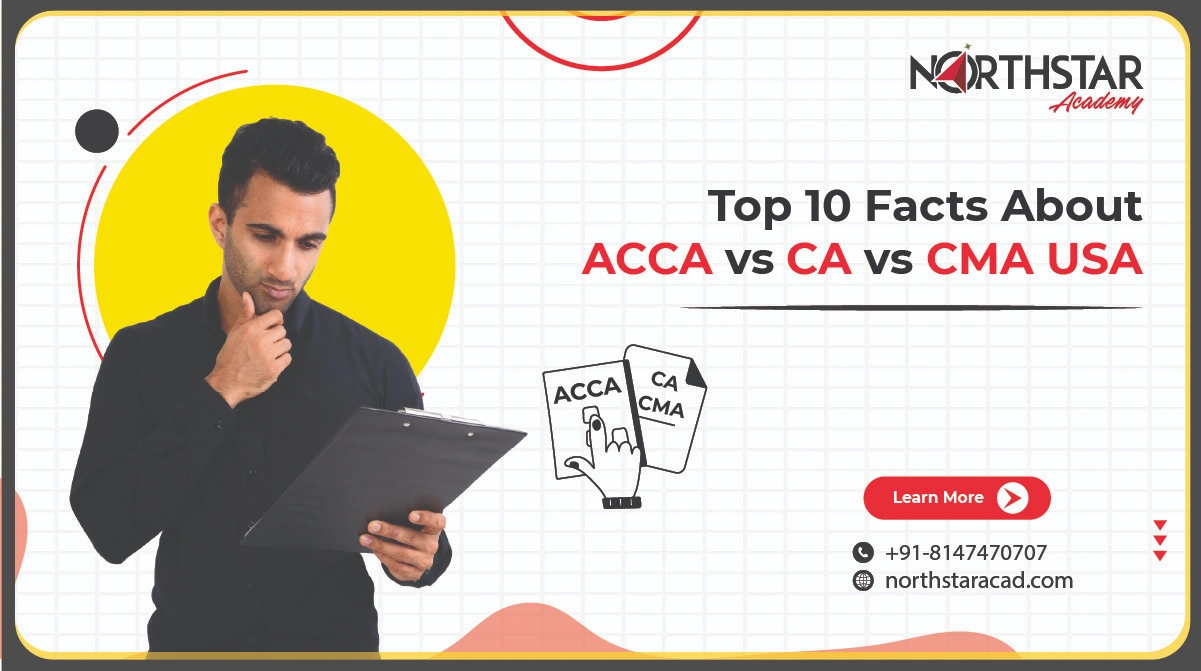 ACCA vs CA vs CMA USA comparison chart, infographic showing ACCA, CA, and CMA salary differences, career opportunities for ACCA, CA, and CMA