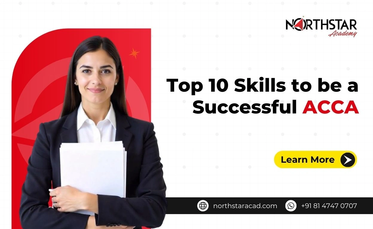ACCA success skills infographic, top skills for ACCA professionals, essential traits for ACCA success