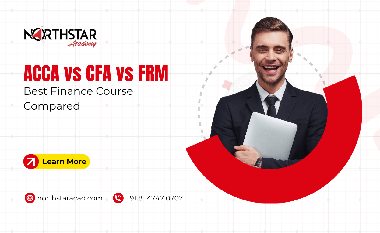ACCA CFA FRM course comparison chart, finance professionals choosing certification path, career growth options with ACCA CFA and FRM