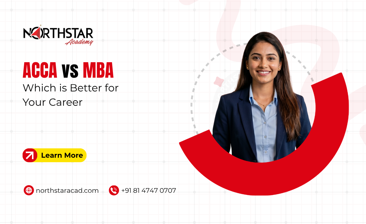 ACCA vs MBA career comparison chart, student choosing between ACCA and MBA, salary growth after ACCA and MBA