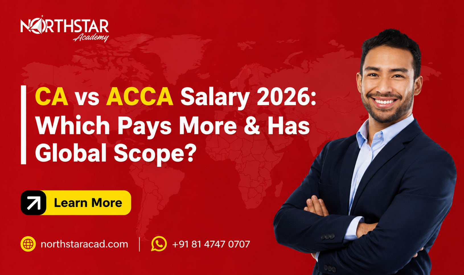 CA vs ACCA salary comparison in 2026 with global career opportunities