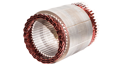 Stator, stationary part of the motor.