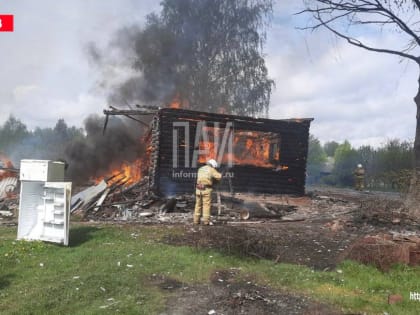 Жилой дом сгорел в результате короткого замыкания в Плюсском районе