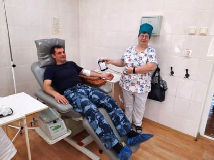 Личный состав отдела по конвоированию организовал акцию по безвозмездной сдаче крови