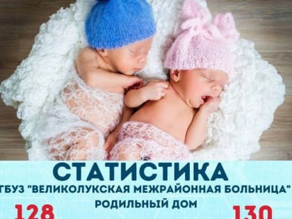 В июле в Великих Луках мальчиков родилось больше, чем девочек