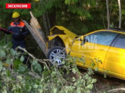 Два человека госпитализированы в результате ДТП в Гдовском районе