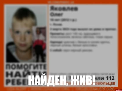 Пропавшего 10-летнего мальчика нашли в Пскове