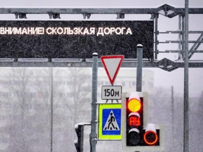 Власти Пскова презентовали первый умный пешеходный переход в городе