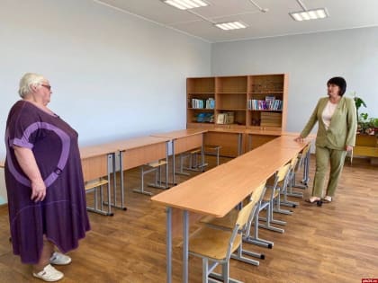 Ремонт кабинетов завершили в Верхолинской школе