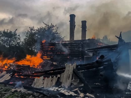 Грозовой разряд привел к трем пожарам в Пcковской области