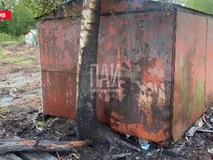 Гараж загорелся в Великих Луках