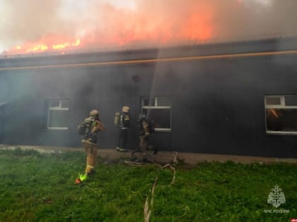 Тушение масштабного пожара в Неелово осложнял недостаток воды на объекте - МЧС