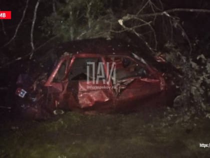 Водитель госпитализирован в результате ДТП на трассе в Гдовском районе