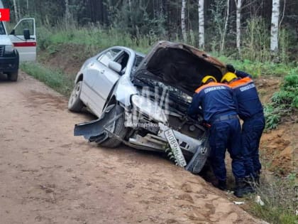 Водитель пострадал в результате съезда автомобиля в кювет в Гдовском районе