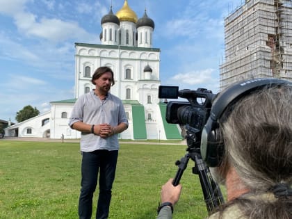 Документальный фильм о битве на Чудском озере снимают в Псковском кремле