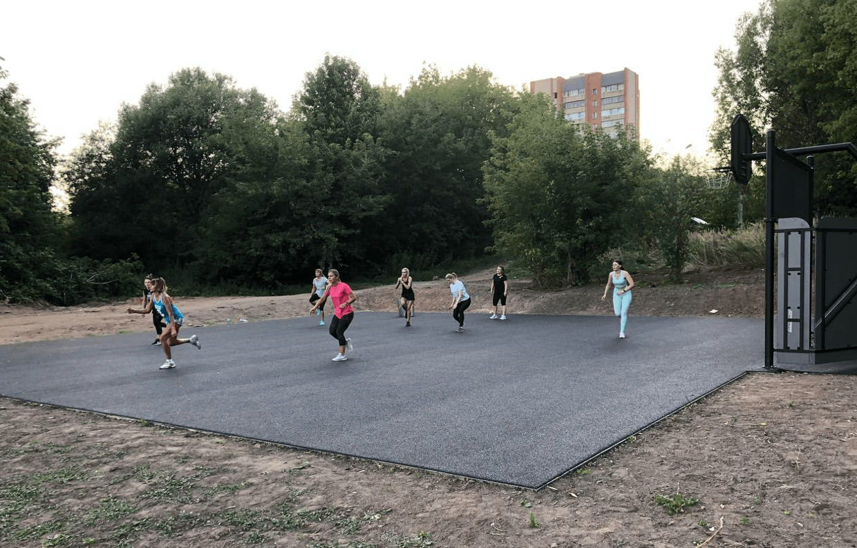 Спортивная площадка на пляже
