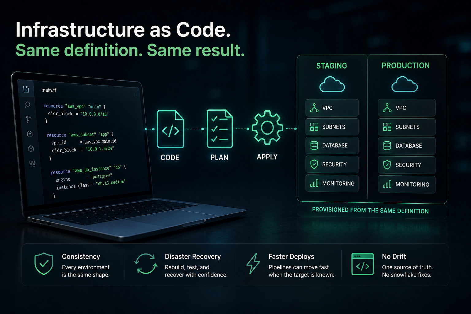 What 'infrastructure as code' actually buys you