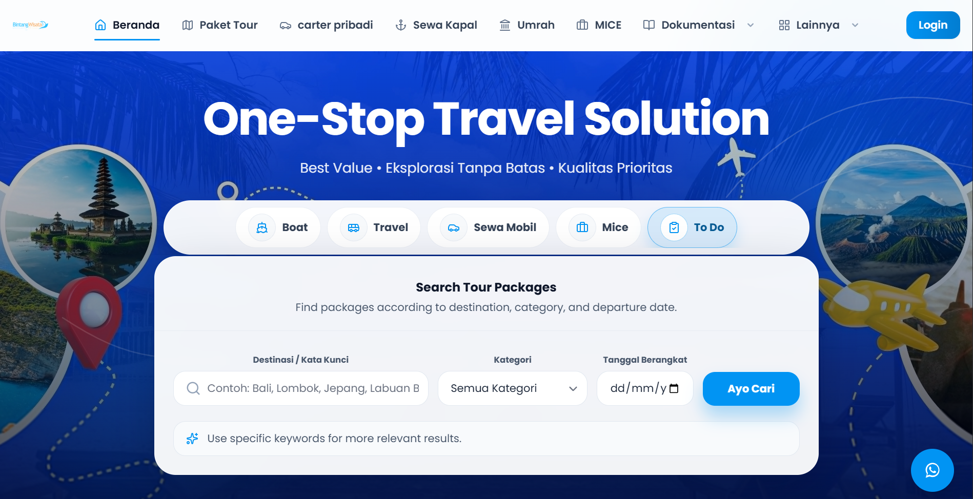 Bintang Wisata - Platform Reservasi Travel & Sistem Manajemen Terintegrasi