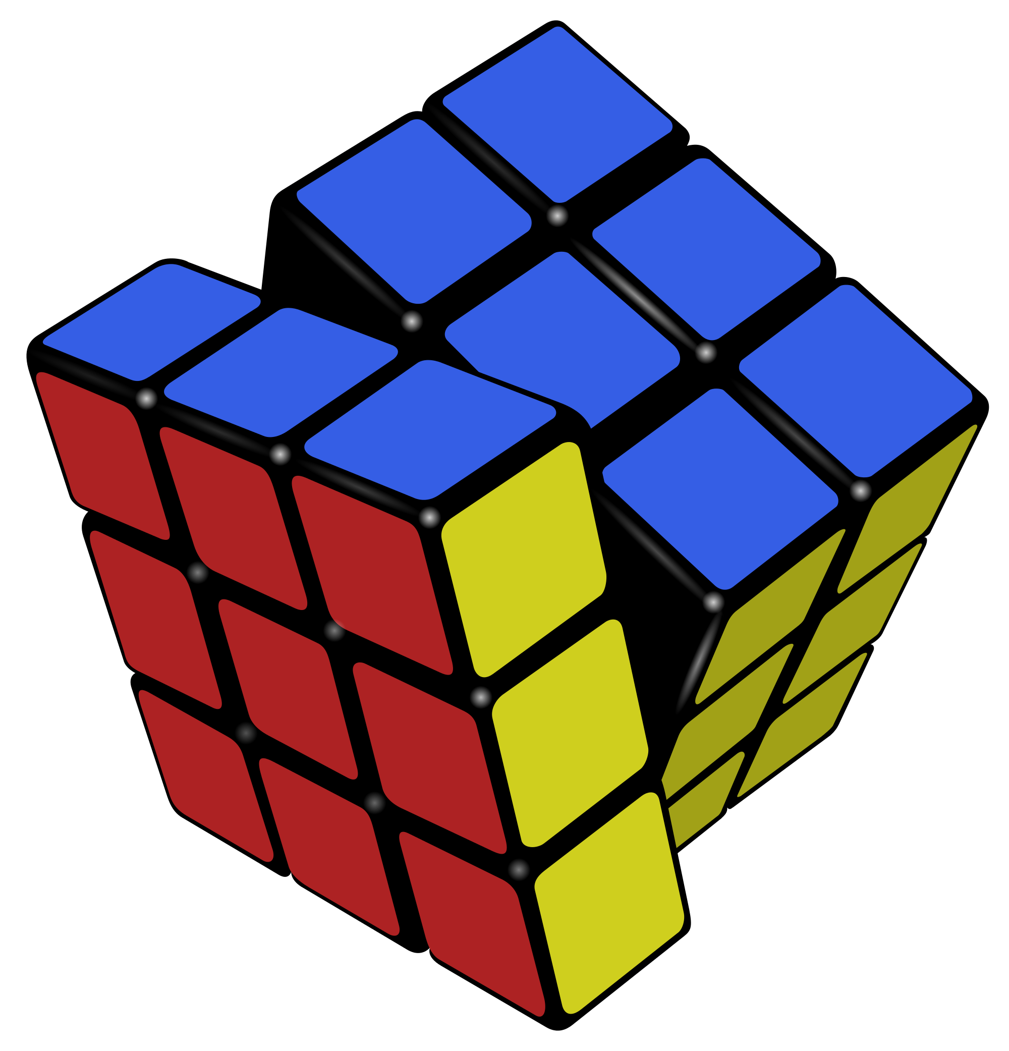 solved rubik cube