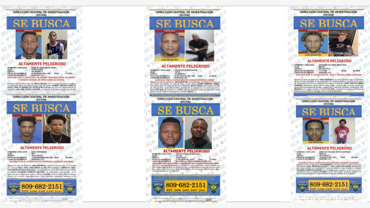Imagen para: Alarma en Santiago: seis fugitivos vinculados a homicidios aparecen en la lista de la Policía Nacional