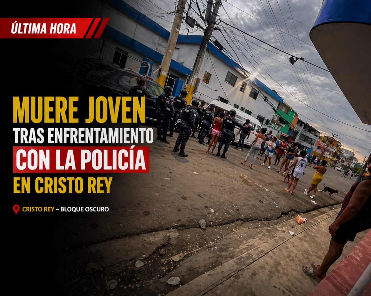 🚨 Tensión en Cristo Rey: joven muere tras incidente con la Policía Nacional en el “Bloque Oscuro”