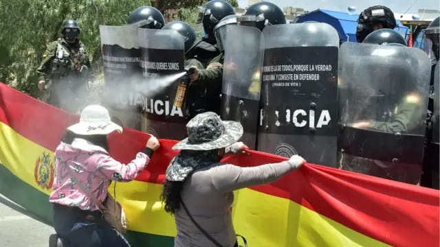 Imagen para: Protestas en Bolivia: el choque entre la movilización social y la tecnología estatal