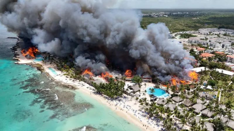 Incendio en Bayahíbe: Luto y Evacuación en Hotel de Lujo Dominicano