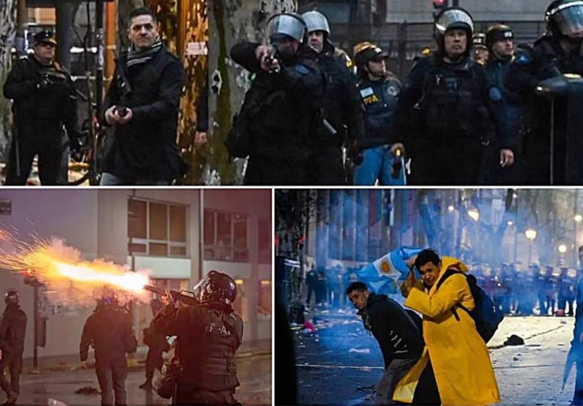 Violencia en Buenos Aires: Protesta deja mil 500 heridos