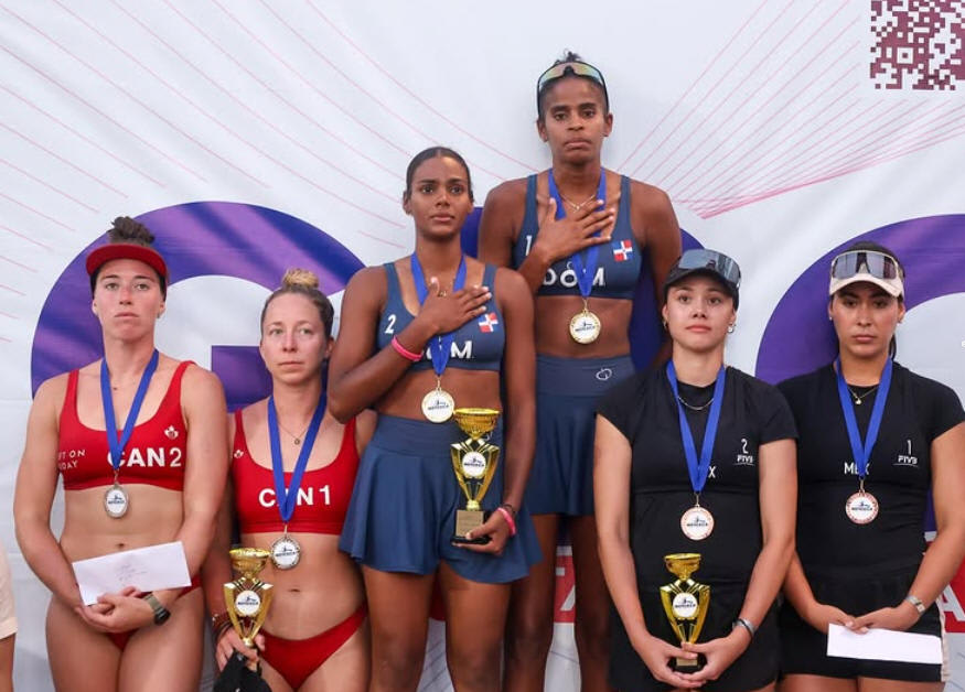 Dominicanas hacen historia en voleibol de playa