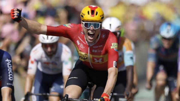 Waerenskjold hace historia con el sprint más rápido del Tour